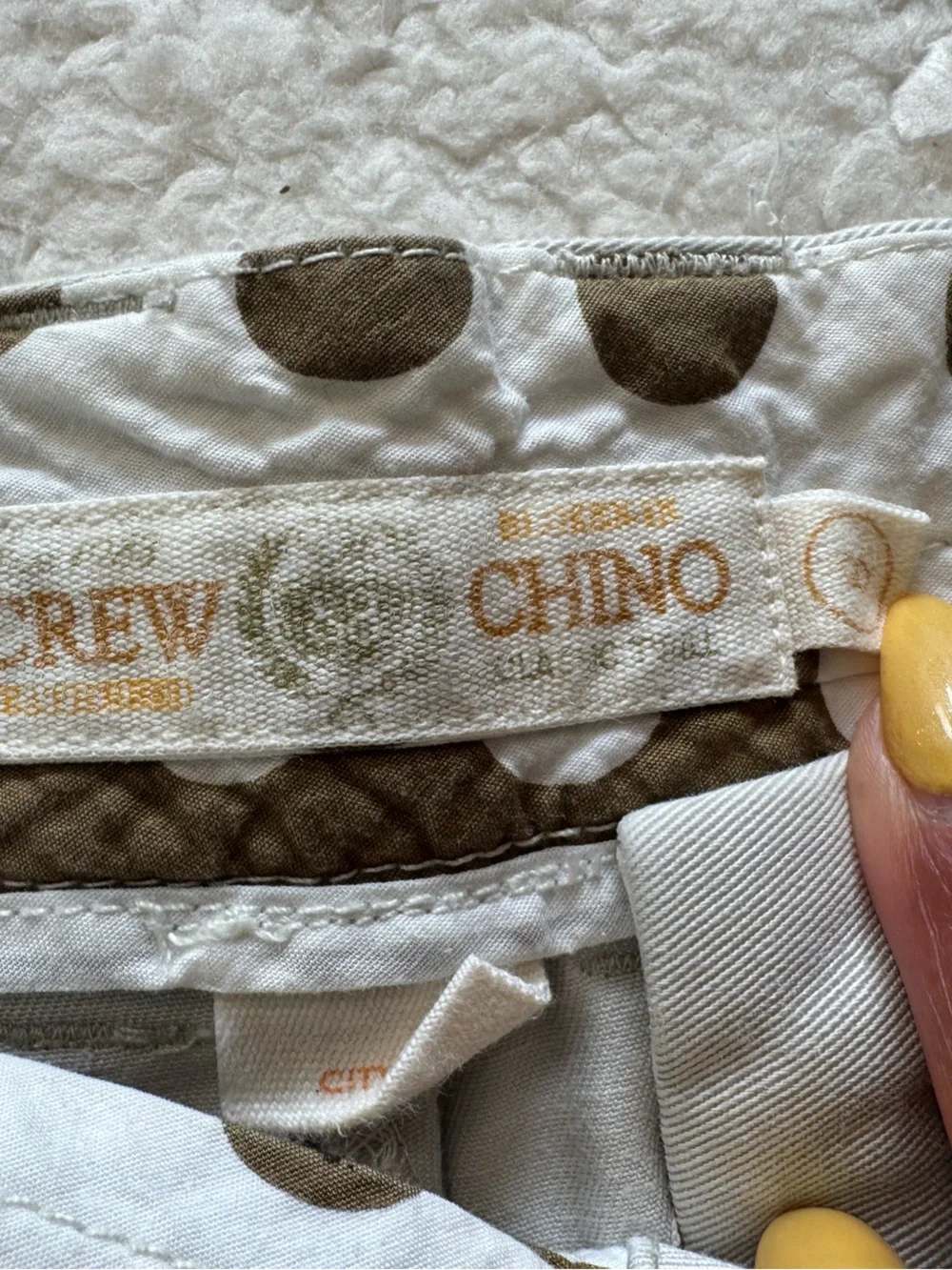 J. Crew Light Beige High-Waist Rolled-Hem Shorts